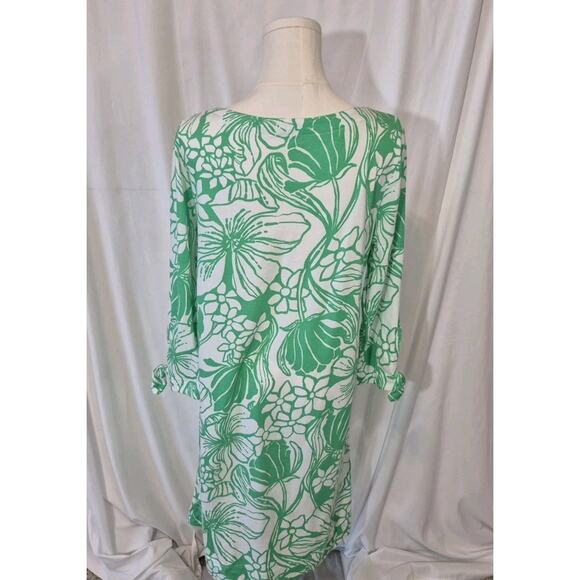 Lilly Pulitzer Spearmint Oversized Kiss My Tulips Lidia Shift Dress Medium - Picture 7 of 8